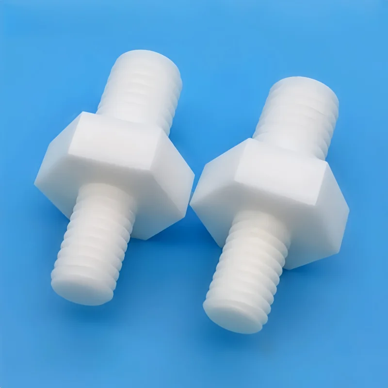 Customized zirconia ceramic screws, hexagonal ceramic bolt and nut, insulated and high temperature resistant, M3 zirconia screws