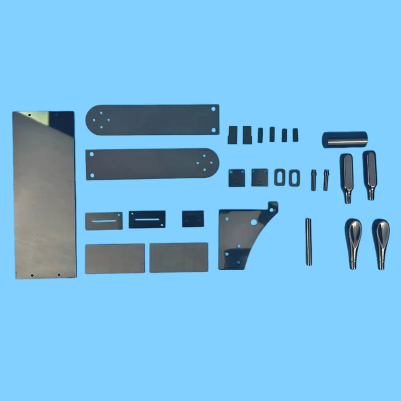 Customized processing of matte black zirconia ceramic parts, featuring high temperature resistance, insulation, wear resistance, and polished black ceramic blocks